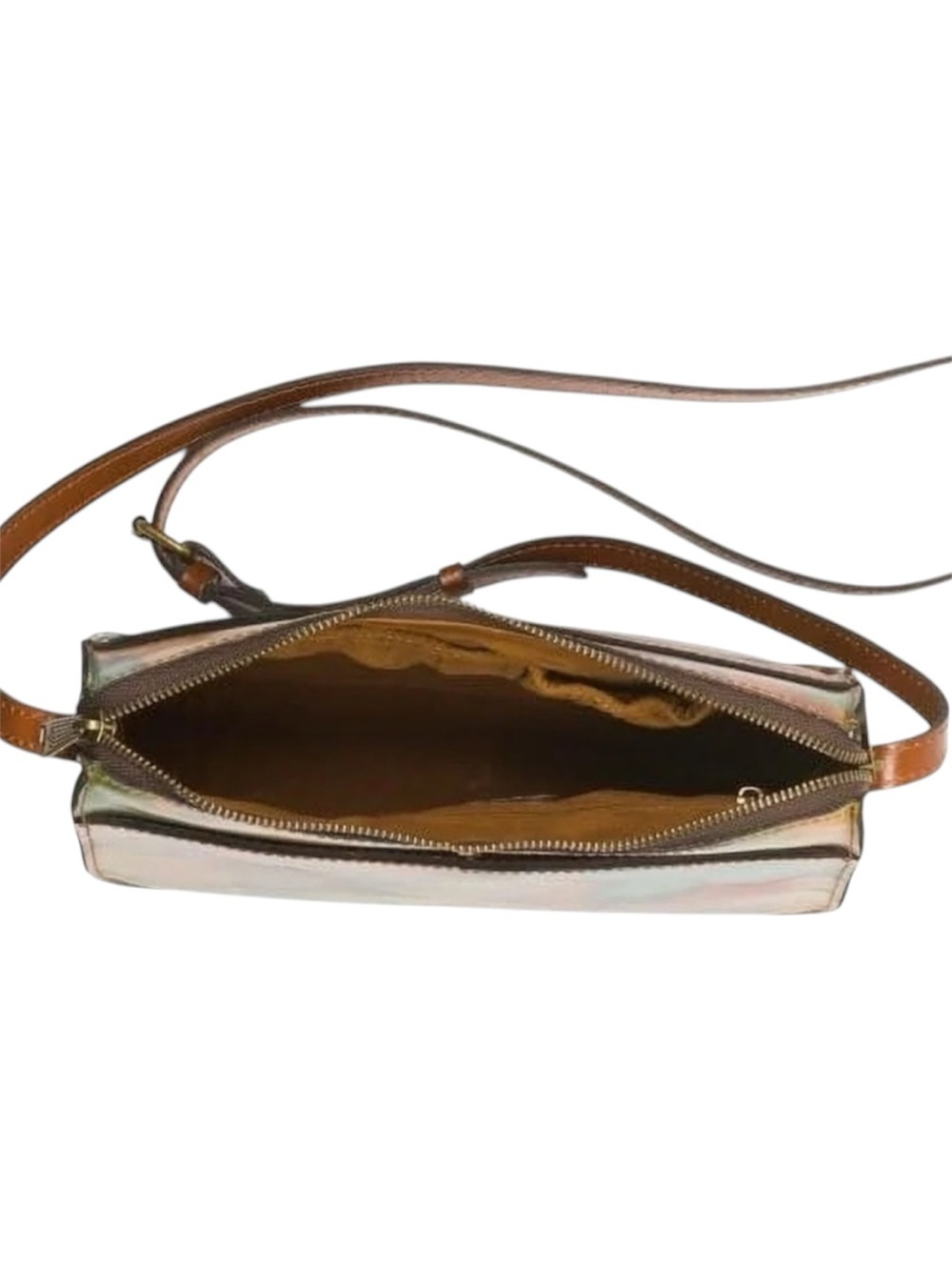 Patricia Nash Vallata Butterfly Watercolor Leather Crossbody Bag NWT Boho - Picture 6 of 7